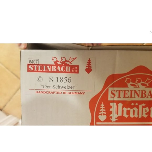 BOX GERMAN STEINBACH WOOD COLLECTORS CLUB CAPTAIN GUIDO SWISS GUARD NUTCRACKER - Picture 6 of 15